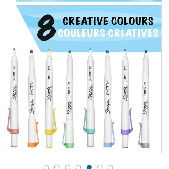 SHARPIE-S-NOTE DUO DUAL ENDED CREATIVE HIGHLIGHTERS (8PK ASSORTED) - Picture 2 of 6